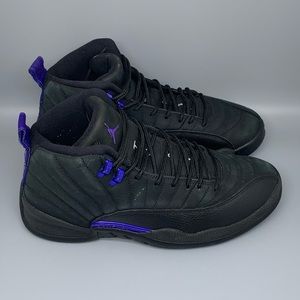 Jordan 12 Retro Black Dark Concord‎ Shoes Men's Sz 10